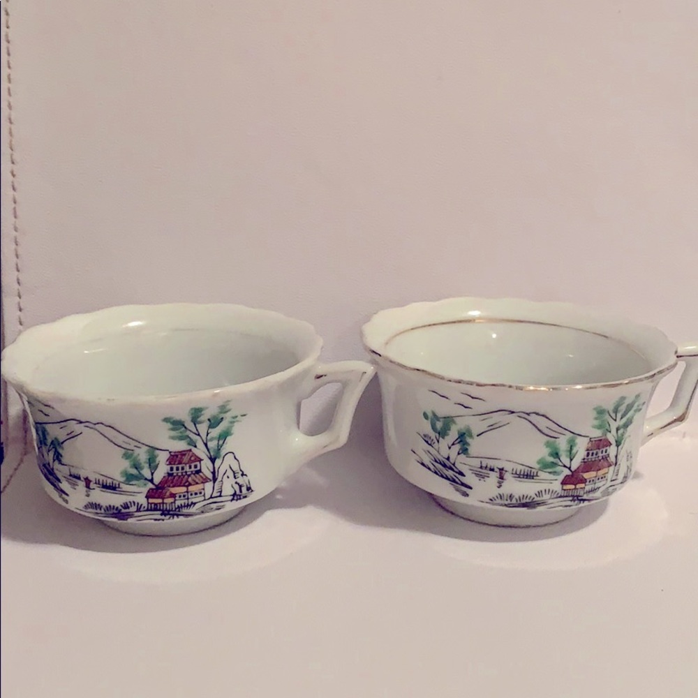 Vintage porcelain Japan mini tea/coffee cups